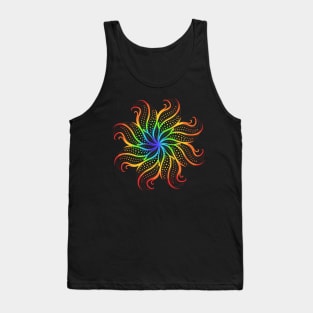 Trippy Rainbow Mandala Tank Top